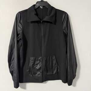 Under Armour Women's Black Full Zip Fitted Lux Track Jacket Size XL Lightweight